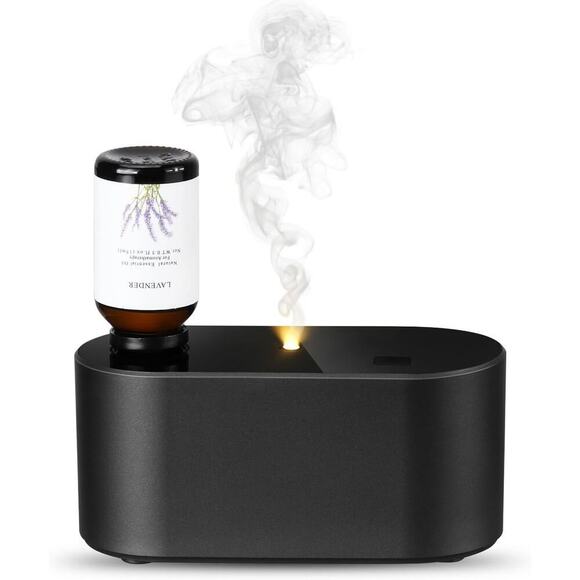 N/a Other - NEW Black Waterless Essential Oil Diffuser Aromatherapy Portable Battery or Plug
